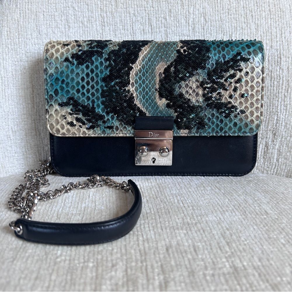 Dior Snakeskin Sequin Crossbody - Picture 3 of 7